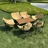 Mesa y Sillas Plegables para Exteriores Portátil Mesa de Camping Mesa para Puestos Mesa de Barbacoa Mesa de Picnic Juego de Mesa y Sillas de Camping