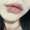 Pendientes de Joyería de Aleación de Titanio Modelo Nuevo Transfronterizo G23 Tipo C F136 Estrella de Cinco Puntas Luna Corazón Serpiente Pequeña Aro para Labio