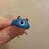 Gatito Monstruo Negro Lindo Anillo Nuevo 2025 Femenino Joyería Dopamina Anillo Chico de Ojos Grandes Anillo de Cola de Pareja Masculino
