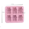 Molde de Silicone de Gesso Capivara de 6 Peças para Gelatina, Pudim de Gelatina Branco, Cupcake, Bolo de Resina Aromática em Formato de Capivara