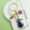 Llavero Creativo de Sailor Moon Gato Luna Llavero de Coche Dibujo Animado Lindo Colgante para Mochila de Pareja