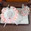 Sombrero de Disfraz de Cumpleaños para Gato Perro Mascota Fiesta de Cumpleaños Estilo Princesa Set de Pedrería Collar para Perro Pequeño y Mediano