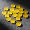 Cuentas Espaciadoras de Ágata Amarilla para Ábaco, Cuentas Planas de Calcedonia Amarilla, Cuentas Espaciadoras, Accesorios para Joyería, Pulseras Hechas a Mano para DIY, Accesorios para Pulseras al por Mayor