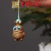 Pingente de Corrente para Celular Sapo de Madeira Arco-Íris Yiming Xianyuan Sandália Criativa de Sândalo Animal Desenho Animado Sapo Ornamento