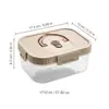 Conjunto de 5 Caixas Organizadoras de Geladeira Transfronteiriças, Caixas Organizadoras Empilháveis, Seguras para Micro-ondas, Recipientes Selados de Grande Capacidade para Cozinha Atacado