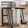 Estante de Almacenamiento para Impresora, de Pie, Simple, Multicapa, Móvil, Carrito con Ruedas para Archivos para Escritorio de Oficina en Casa
