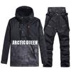 Nuevo traje de esquí de snowboard para hombres y mujeres, traje de invierno cálido y grueso, traje de esquí de estilo coreano, traje doble