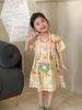 Roupas de Verão para Irmãos, Conjuntos de Verão Estilo Chinês para Crianças, Meninos e Meninas Algodão Puro Estilo Férias 2026 Novos Vestidos de Bebê