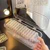 Caja de Almacenamiento para Uñas Portátil, Joyero con Tapa abatible, Caja Transparente para Manicura, Estante Hecho a Mano, Caja de Empaque de Producto Terminado, Exhibidor Transparente