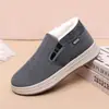 Sapatos de pano de Pequim antigo de cano alto forrados com fleece quentes à prova d'água slip-on sola grossa antiderrapante para meia-idade e idosos botas de algodão para pai dropshipping