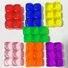 Dados Acrílicos Transparentes Coloridos Brilhantes em Branco de 14MM Dados Dados Jogo de Dados