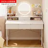 Mesa de Maquiagem Simples de Tamanho Pequeno para Quarto, Nova Mesa Compacta, Mesa de Maquiagem Integrada, Mesa Simples
