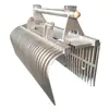 Máquina de Limpieza de Aguas Residuales Tipo Pinza Móvil, Máquina Móvil Hidráulica de Acero Inoxidable para Dragado y Eliminación de Lodos, Máquina de Limpieza de Aguas Residuales con Rejilla Automática Giratoria de Dientes Finos