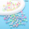 Acrílico Transparente Color Caramelo Flor Amor con Cuentas Cuentas DIY Accesorios para Joyería Pulsera Collar Cuentas Sueltas W334