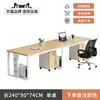Juego de Escritorio y Silla para Oficina de Personal, Estación de Trabajo Moderna para Cuatro-Seis Personas con Panel Divisor, Escritorio de Computadora para Oficina, Estación de Trabajo de Personal