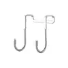 Colgador de gancho de acero inoxidable detrás de la puerta S gancho de cajón de escritorio baño cocina dormitorio colgador de doble gancho venta al por mayor