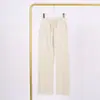 Calça Longa Feminina Lulu de Cintura Alta Solta Emagrecedora para Yoga Esportes Fitness com Sensação de Pele e Cordão