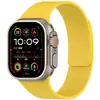 Adecuado para Apple Watch Ultra9876543210 Generación Se Correa de Reloj de Silicona Suave Magnética con Textura de Grano