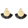 Aretes de Estilo Étnico Aretes Largos Exagerados con Borla Roja Accesorios para Mujeres para Show de Cheongsam, Baile Cuadrado
