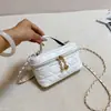 2026 bolso de hombro cruzado casual de moda diseño de nicho bolsa cuadrada pequeña texturizada otoño nuevo elegante bolso para mujer