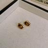 Pendientes Artificiales de Ojo de Tigre Plateados Millard Moda Sencilla Pendientes de Botón Versátiles Pendientes Elegantes de Lujo Ligero con Sentido de Alta Gama para Mujer