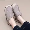 Nuevas Botas de Nieve de Terciopelo para Mujer 2025, Cálidas y Antideslizantes, Zapatos de Algodón para Adultos Mayores, Zapatos de Madre