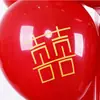 Balões de Decoração de Casamento, Balões com Palavras Felizes de Romã para Casamento, Balões Vermelhos de Casamento, Balões com Palavras Duplamente Felizes Atacado