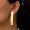 Europa e Estados Unidos brincos vintage com textura metálica transfronteiriços temperamento fashion brincos geométricos para senhoras brincos Qingdao lote de joias