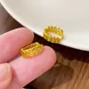 Brincos de Moeda de Cobre Qian Duoduo Transfronteiriços com Pino de Prata S925 para Mulheres, Brincos de Luxo Leve Estilosos e Elegantes, Acessórios de Orelha Simples Vintage