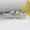 Pendientes de Lazo de Lujo Ligero de Moda Diseño de Nicho Borla Exquisitos Tachuelas Elegantes Pendientes de Negocios de Alta Calidad
