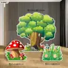 Héroe Lluvia Llega Sima Guang Rompe el Jarrón Atrezo Juego Fondo Tablero KT Guardería Bosque Árbol Grande Actuación Infantil Leide Zhu