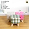 Taburete pequeño de madera maciza, taburete para cambiar zapatos, asiento, muelle, venta al por mayor, taburete pequeño para el hogar, taburete pequeño para sala de estar, banco pequeño, reposapiés