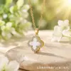 Colgante de Flor Bauhinia Rosa con Circonita Giratorio de Diseño Creativo Collar de Flor de Cinco Pétalos Súper Brillante Estilo Palacio Francés para Mujer