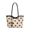 Bolsa de Gran Capacidad para Mujer 2026 Nueva Moda de Verano Bolso Tote de Alta Gama para Viajes Cotidianos Bolso de Hombro/Axila de Lunares
