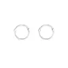 Pendientes de Aro Lisos de Plata de Ley 925 para Mujer, No Necesitas Quitártelos al Dormir, Pendientes de Aro Pequeños de Celebridad de Internet Coreana, Clavos para Cartílago de la Oreja, Aros Redondos
