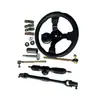 Acessórios para Karting de Motocicleta Elétrica de Quatro Rodas DIY 32-42CM Caixa de Direção Coluna de Direção Volante Barra de Direção Junta Esférica