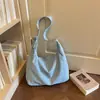 Bolsa tote feminina para ir para a aula, nova tendência outono 2026, bolsa de ombro casual leve, bolsa transversal de grande capacidade