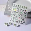 Adesivos para Nail Art de Dumpling de Panda Em relevo Fofos Adesivos 3D Padrões de Desenho de Bambu Pequeno Adesivos de Unha com Adesivo