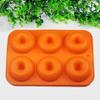 Molde para 6 donas de la fábrica Zhenghui, herramientas para hornear en el horno, herramientas de bricolaje, molde para 6 pasteles de silicona