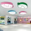 Lámpara de techo LED con envío gratuito, iluminación creativa para jardín de infantes, lámpara de hoja, lámpara de dibujos animados para niños, lámparas de dormitorio para niños y niñas.