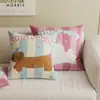 Capa de Almofada para Sofá de Gato de Desenho Animado, Almofada de Encosto, Almofada Lombar para Cabeceira de Cama, Almofada para Bay Window com Enchimento, Removível e Lavável