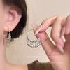 Pendientes de borla con forma de gota de agua y viento frío para mujer, aretes únicos de nicho, ligeros, de lujo, de alta gama, con temperamento atmosférico, exagerados y modernos.