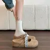 Sandálias de verão para exterior 2026 novo estilo primavera-verão para combinar com saias, sapatos Birkenstock com aumento interno de altura, tamancos fechados de sola grossa para mulheres