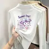 Camiseta de manga larga para niña, top lindo, para niños mayores, cálida y con forro polar para otoño e invierno, ropa infantil, estilo de otoño