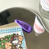 Cola colorida de 3 cm para bebê BB, clipe de superfície brilhante, gota de óleo, trompete infantil, não machuca, grampo de cabelo lateral, franja quebrada, grampo de cabelo