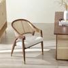 Cadeira de Jantar de Rattan de Madeira Maciça Estilo Chinês Novo Cadeira Designer Hotel Restaurante Encosto Caixa Cadeira de Estudo Vintage para Casa