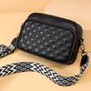 Bolso de Mujer Transfronterizo Nuevo de Piel de Vaca de Primera Capa, Bolso Cuadrado Pequeño de Hombro Único Moderno y Versátil, Bolso de Mujer a la Moda, Bolso Bandolera de Cuero Genuino
