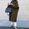 Ropa Femenina Popular de Exportación de Alta Calidad, Nuevo Abrigo Otoño e Invierno 2026, Estilo Elegante para Commuter, Color Sólido, Versión Coreana, Corte Recto Holgado