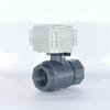 1 polegada mini válvula de esfera elétrica válvula de plástico UPVC resistente à corrosão ácido e álcali DN25