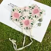 Bufanda Triangular Estilo Pastoral de Venta Caliente Transfronteriza Diadema de Ganchillo Tejido Dopamina Flor de Ganchillo Pañuelo Sexy Diadema de Lana Pastoral